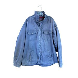 Craftsman Men’s Work Flanel Lined Shirt Jacket Gray Sz XXL